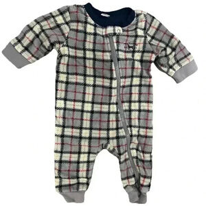 Baby The Black Dog Plaid Fleece Size 9 Months